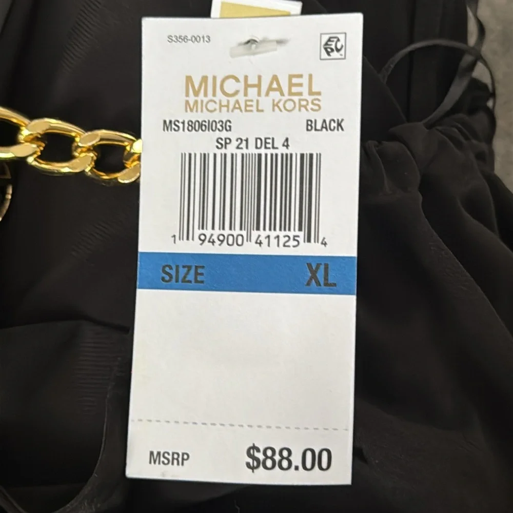 New with tags Michael Kors Black Romper size XL